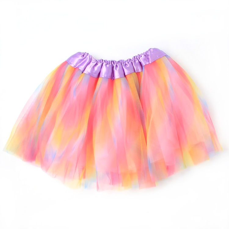 Picture of 6688 CHILD SIZE RAINBOW NET TUTU WAISTBAND 15-28
